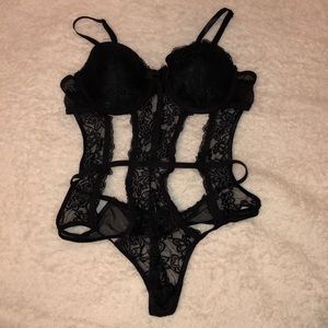 Spencer’s galloon lace cutout teddy